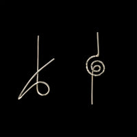 Scribbles earrings by Rouaida.