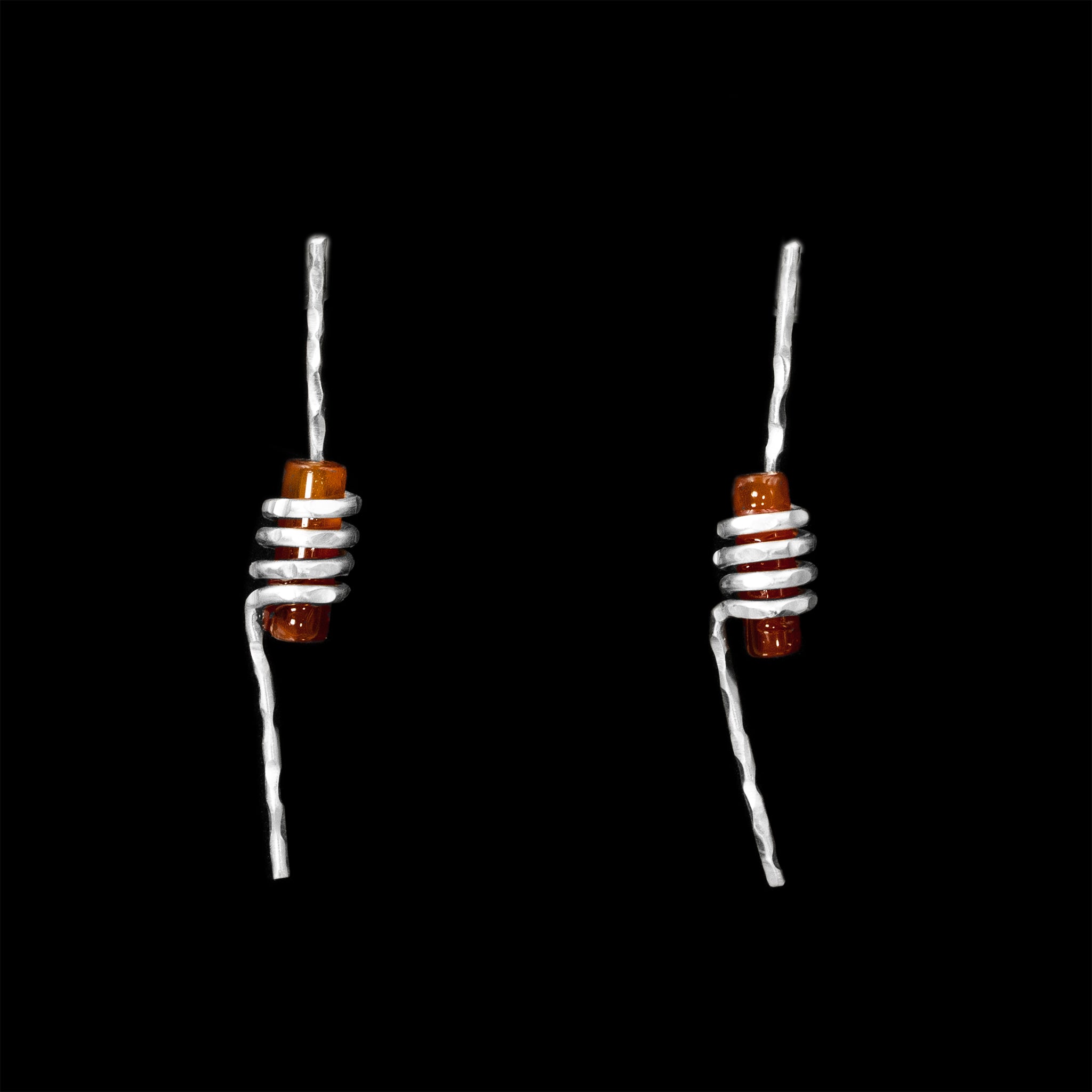 Spiral earrings by Rouaida.