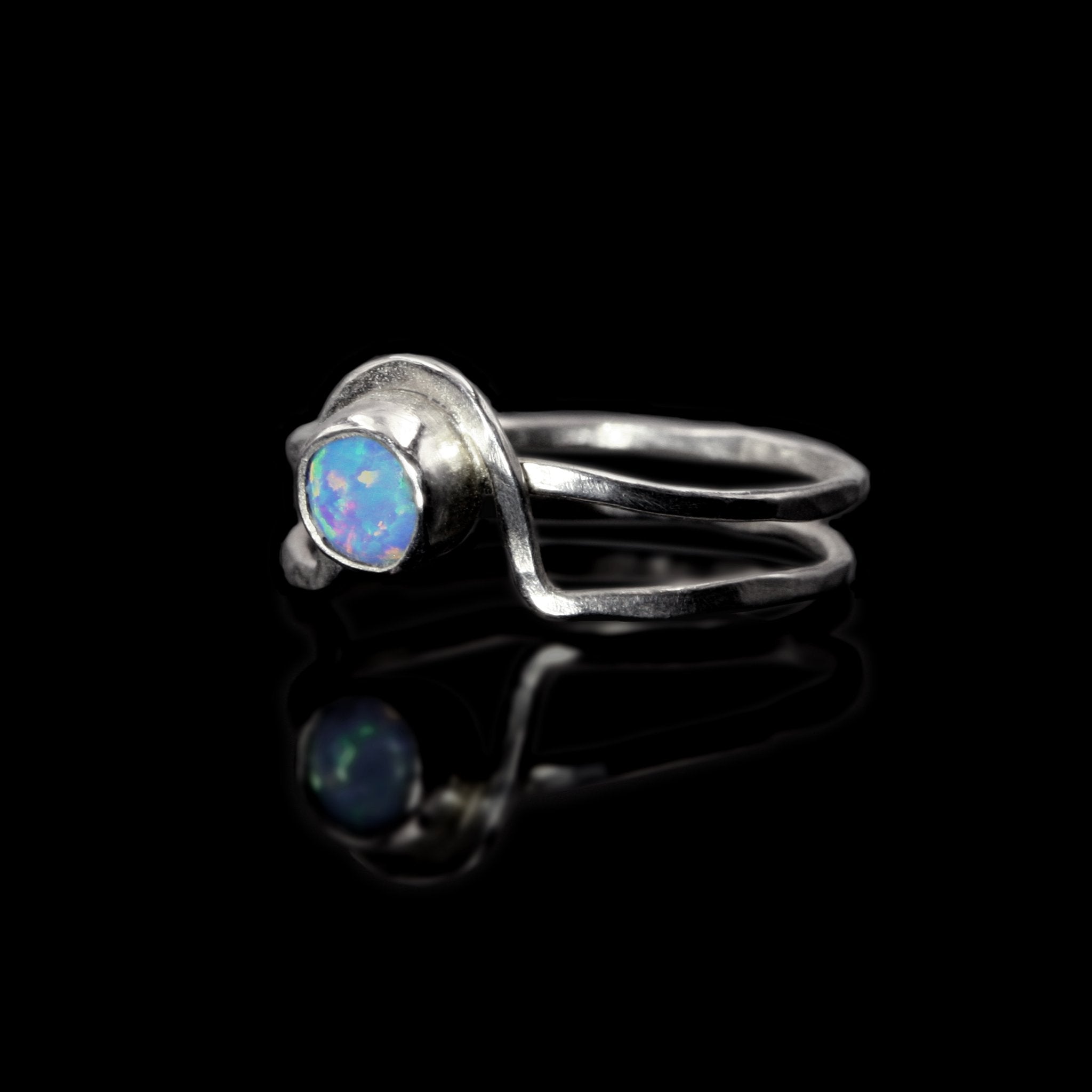 Sterling silver Mind's Eye ring by Rouaida.