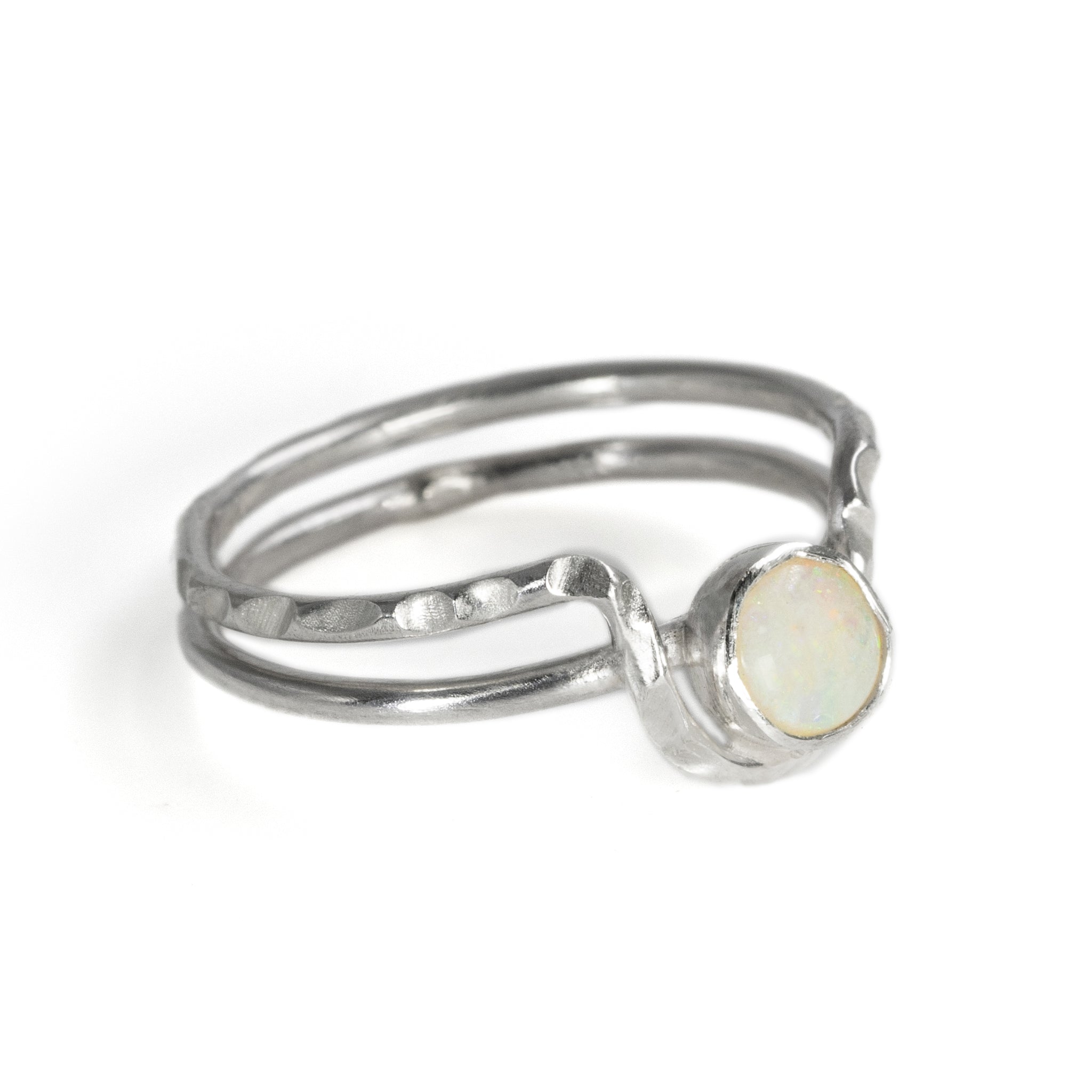 Sterling silver Mind's Eye ring by Rouaida.