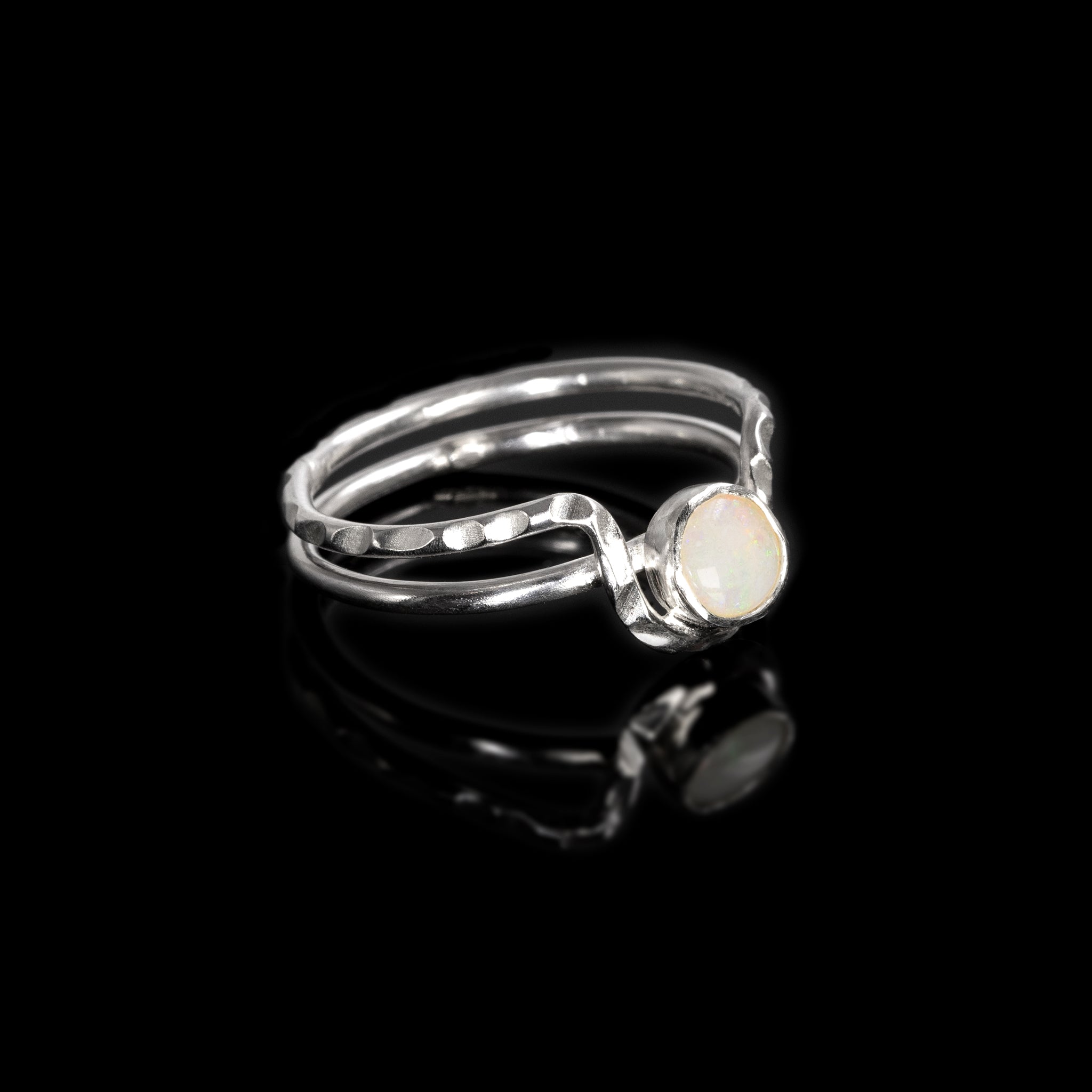 Sterling silver Mind's Eye ring by Rouaida.