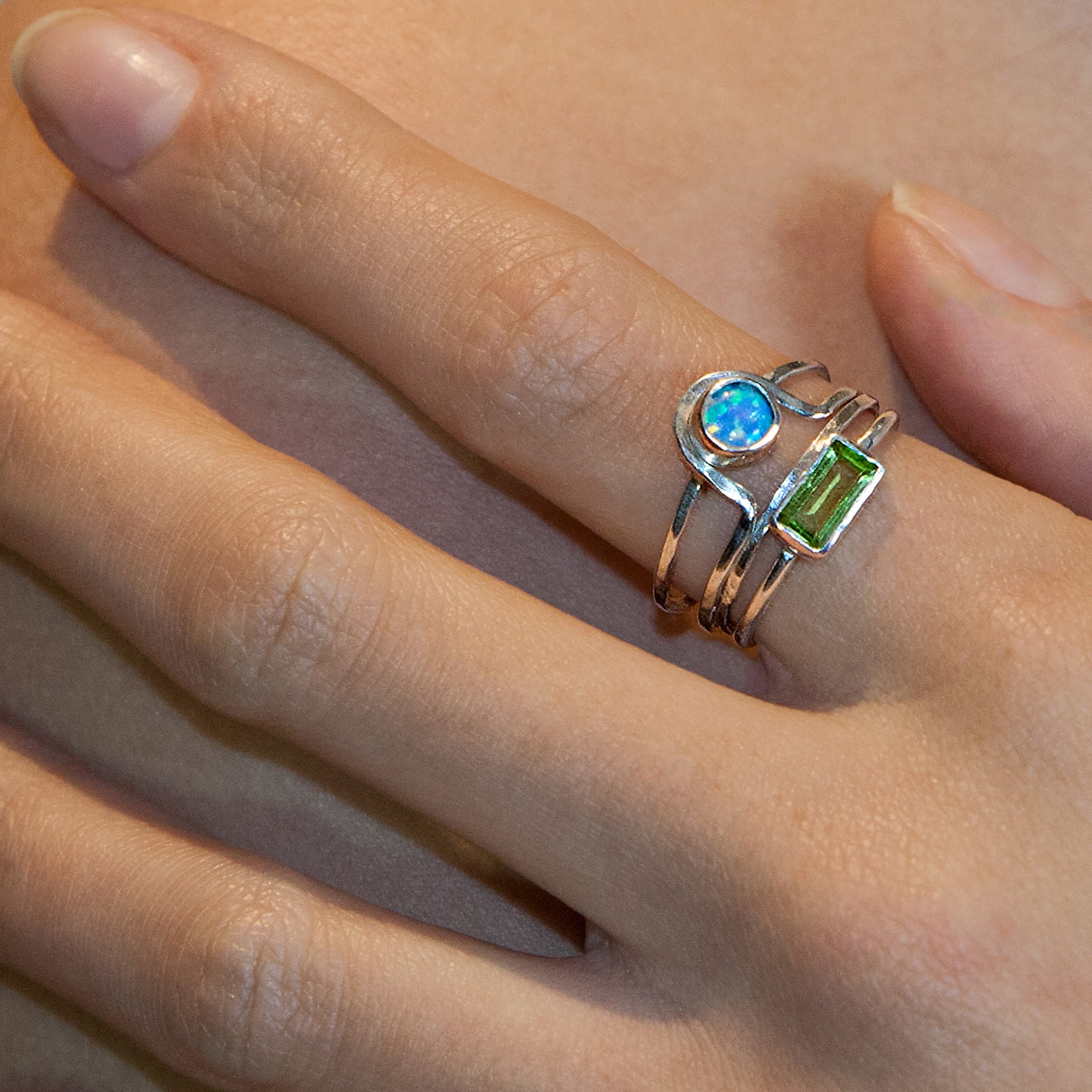 Sterling silver Mind's Eye ring by Rouaida.