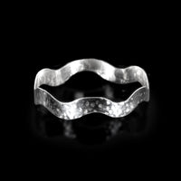 Silver Surf bangle by Rouaida.