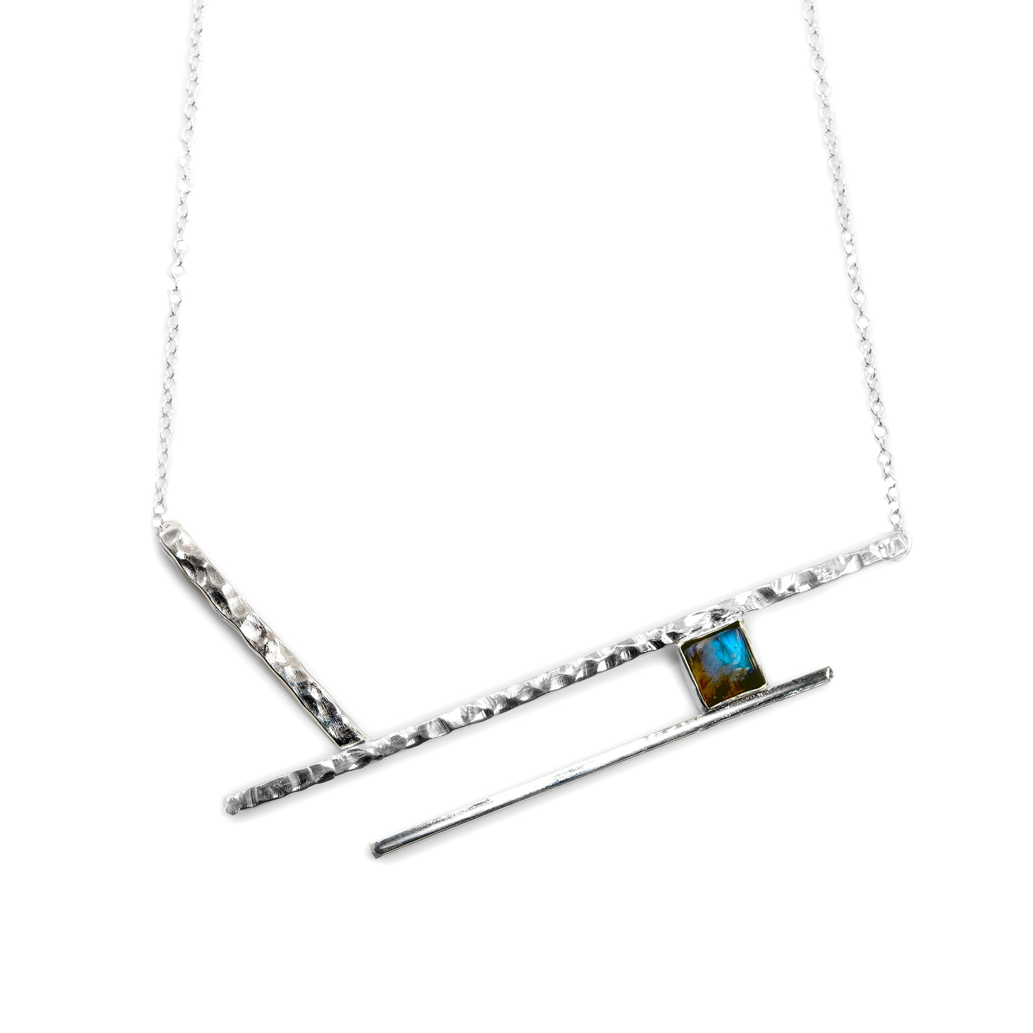 Switchback necklace by Rouaida.