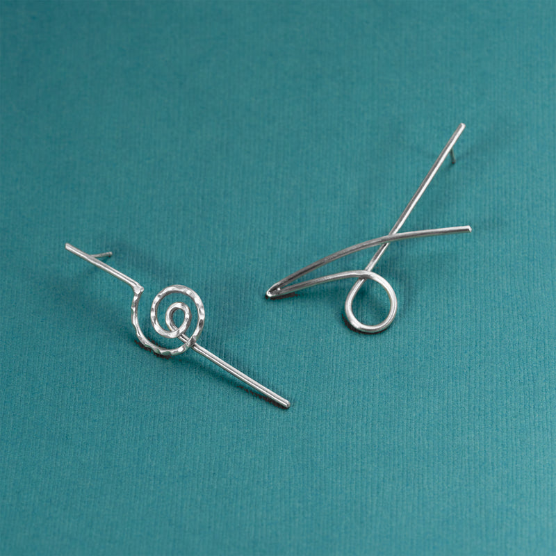 Scribbles earrings by Rouaida.