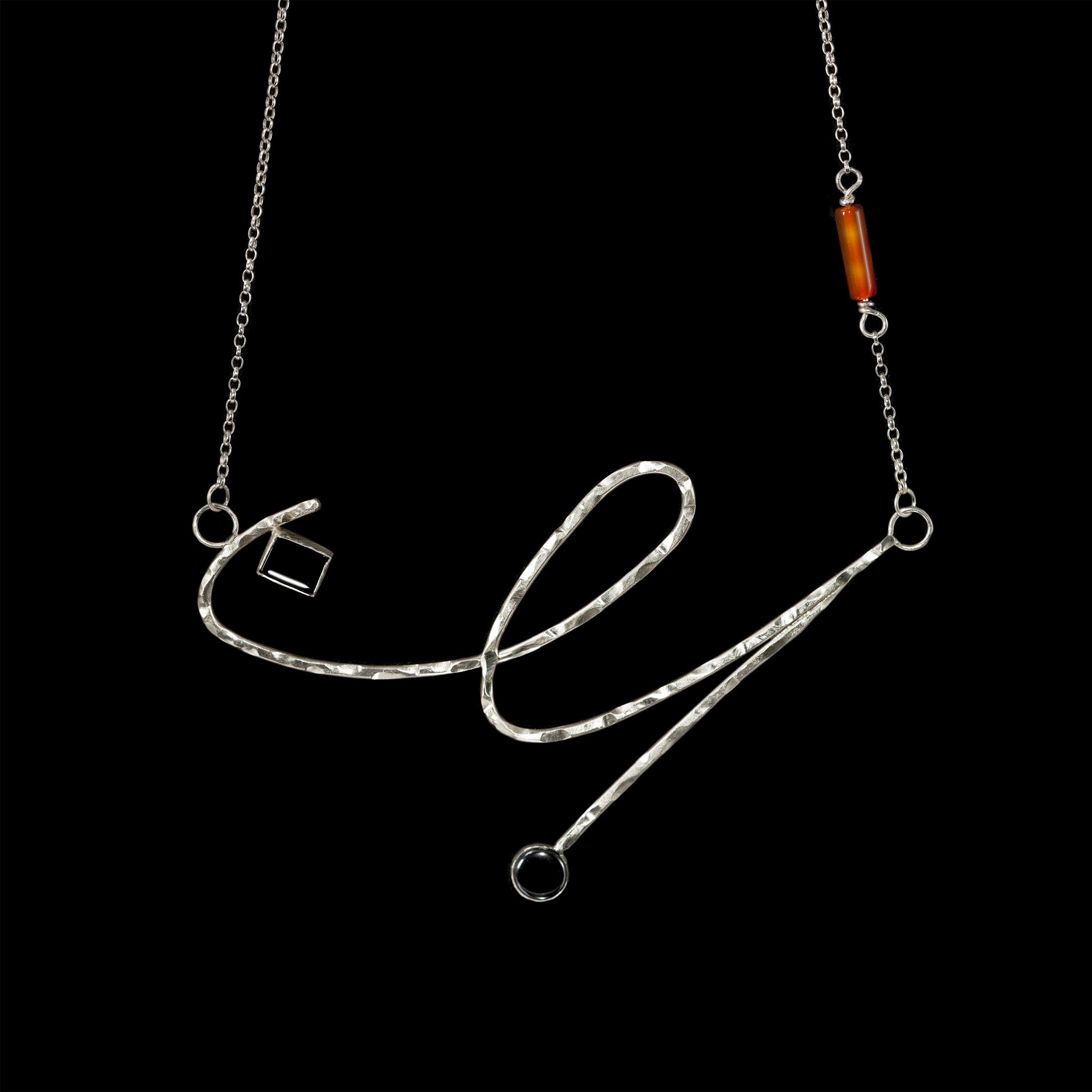 Scribbles necklace by Rouaida.