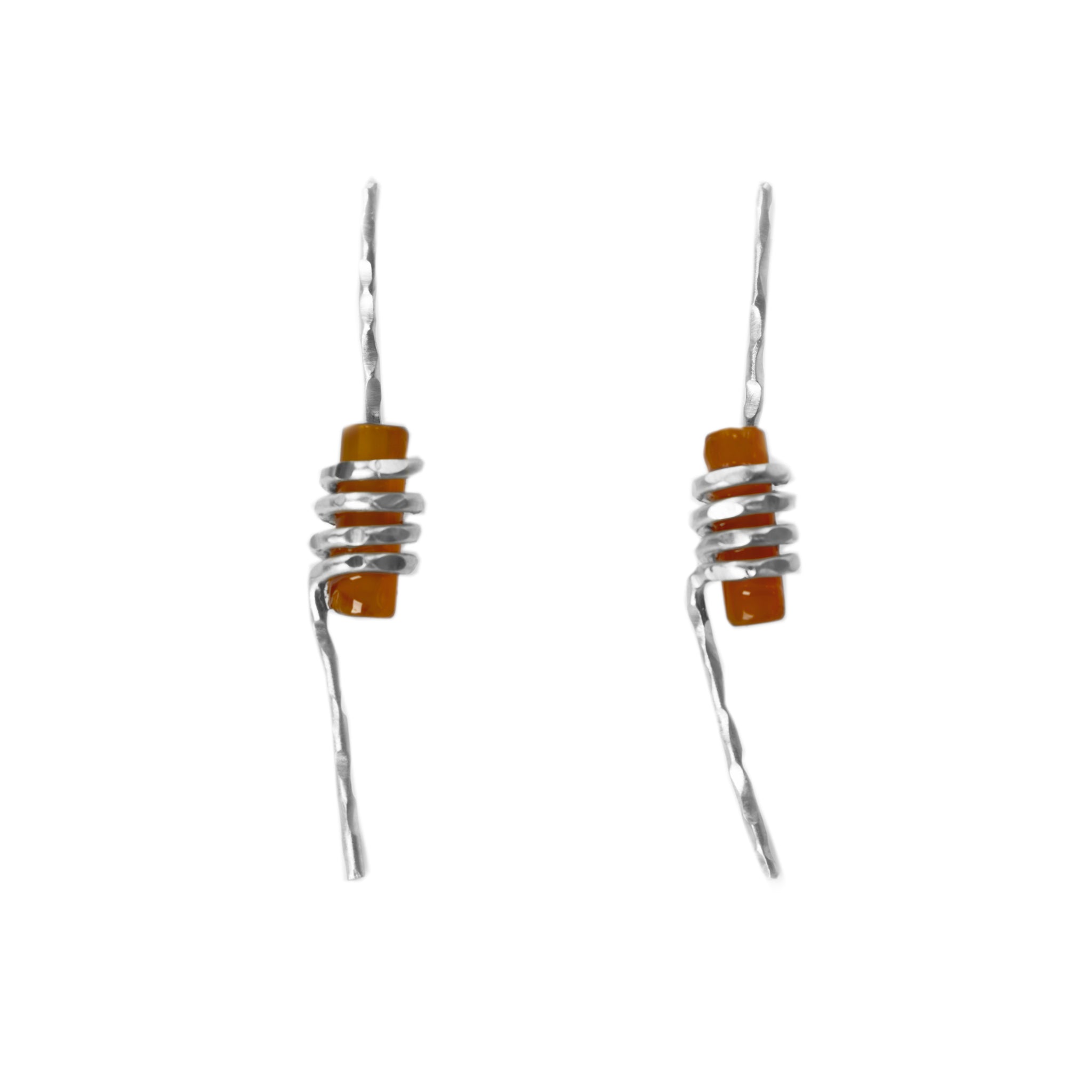 Spiral earrings by Rouaida.
