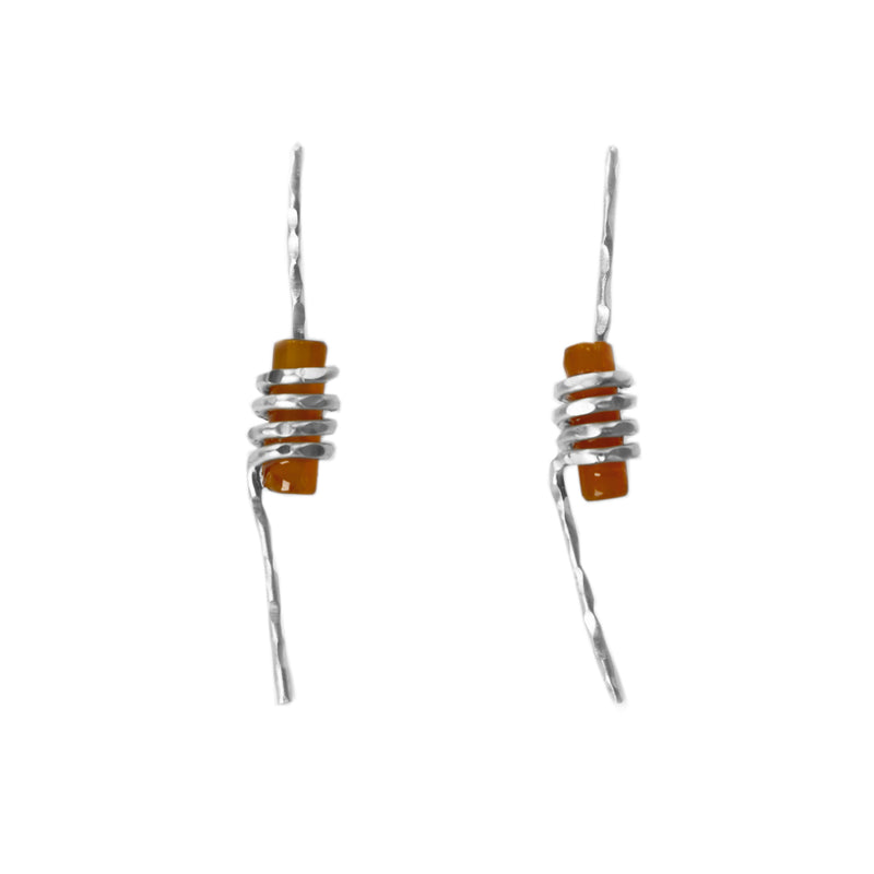 Spiral earrings by Rouaida.