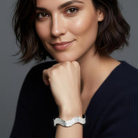 Illustration showing how the surf bangle looks when worn.