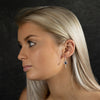 Model wearing Abyss earrings.