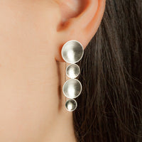 Sterling silver Cascade earrings by Rouaida.