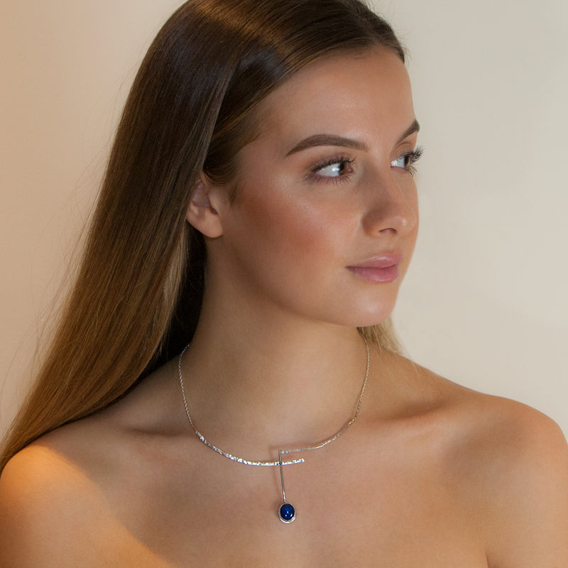 Deep Blue necklace by Rouaida.