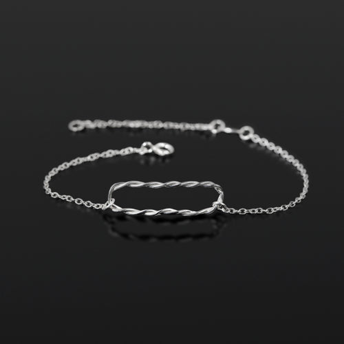Sterling silver Equilibrium bracelet by Rouaida.