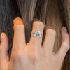 Sterling silver Mind's Eye ring with opal by Rouaida.