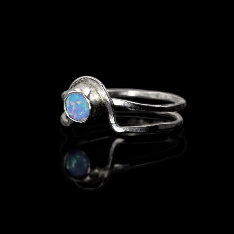 Sterling silver Mind's Eye ring by Rouaida.