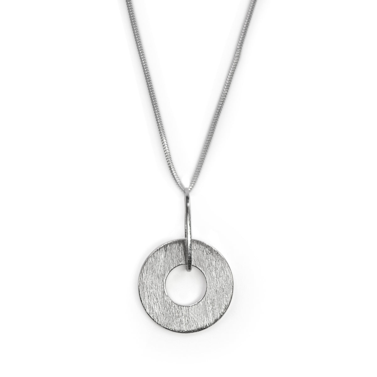 Sterling silver Origin necklace by Rouaida.