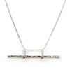 Sterling silver Parallax necklace by Rouaida.