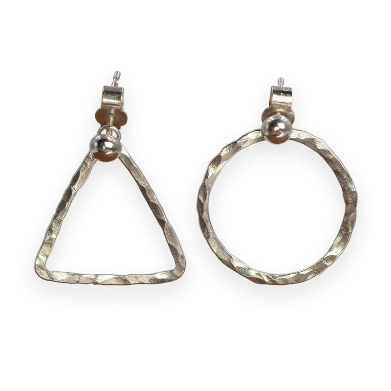 Sterling silver Quantum earrings by Rouaida.