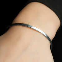 Staccato cuff bracelet in Argentium silver by Rouaida.
