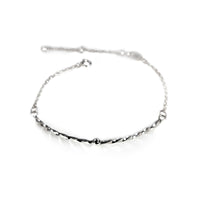 Sterling silver Twisted Sister chain bracelet by Rouaida.